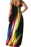 Euramerican Summer Fashion Loose V Neck Sling Dress SMR10158