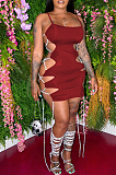 Euramerican Fashion Bind Hollow Out Dress HH8973