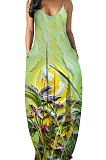 Euramerican Fashion Loose V Neck Sling Dress SMR10233
