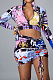 Euramerican Women Fashion Personality Print Four-Piece LS6442