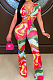Sexy Fashion Digital Printing Chest Bind Two-Piece SMR10207 