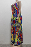 Euramerican Summer Fashion Loose V Neck Sling Dress SMR10201