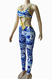 Euramerican Fashion Streets Vest Letter Print Jumpsuits WM2412
