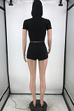 Euramerican Casual Pure Color Hooded Sports Two-Piece HG119