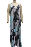 Euramerican Fashion Loose V Neck Sling Dress SMR10208_1
