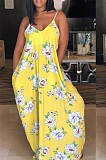 Fshion Digital Printing Irregularity Sling Dress LS6167