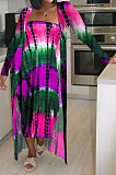 Sexy Bandeau Bra Skirt Coat Two-Pieces R6432