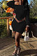 Pure Color Sexy Tops Skirts Sets R6435