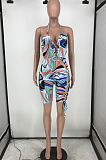 Sexy Bind Tie Dye Sling Hollow Out Jumpsuits HG118