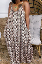 Pure Color Sexy Condole Belt Open Fork Long Dress R6426