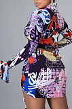Euramerican Women Fashion Personality Print Four-Piece LS6442