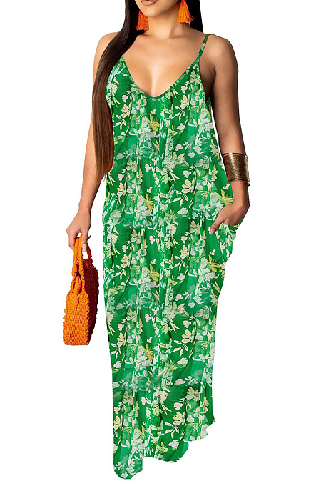 Fashion Summer Loose V Neck Ling Dress SMR10121
