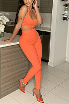 Euramerican Fashion Trendy Vest Pure Color Pants Sets  SML8242