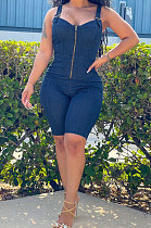 Straps Cultivate One's Morality High Elastic Tight Cowboy Romper Shorts KDN2182