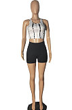 Printing Sleeveless Vest Shorts Sets RB3161