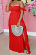 Women Chest Wrap Sleeveless Open Fork Long Dress AL158