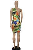 Women Shirred Detail Navel Exposure Package Buttocks Mini Dress CY1325