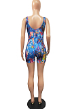 Summer Sexy Tight Package Buttoks Sling Jumpsuits H1647