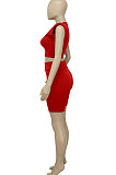 Multi Sport Shoulder Sleeve Pure Color Shorts Sets Q809