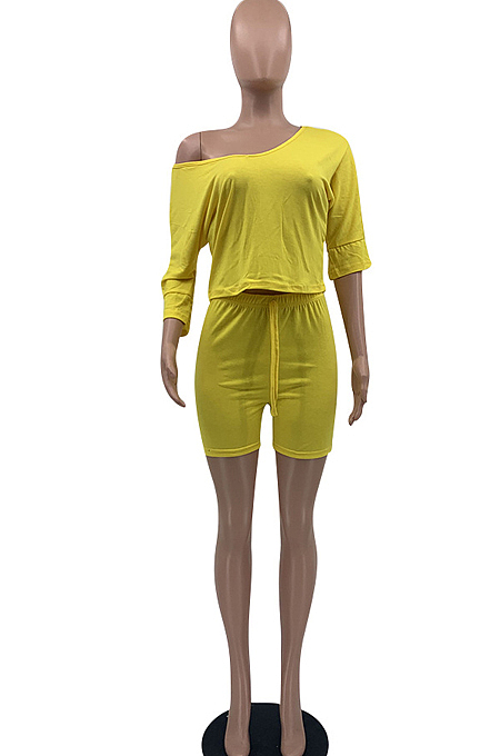 Euramerican Fashion Casual Pure Color Sports Sets OEP6257