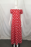 Euramerican Chiffon Point Boat Neck Beach Have Pocket Loose Dress QY5057