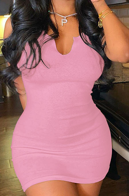 Condole Belt Vest Deep V Neck Cultivate One's Morality Sexy Mini Dress Q862