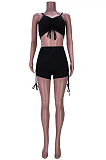 Euramerican Summer Black Sexy Bandage Slip Shorts Stets  SML8231