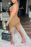 Casual Wrinkle High Waist I-Shaped Vest Shorts Sets HAA9085
