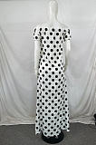 Euramerican Chiffon Point Boat Neck Beach Have Pocket Loose Dress QY5057