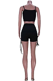 Euramerican Summer Black Sexy Bandage Slip Shorts Stets  SML8231