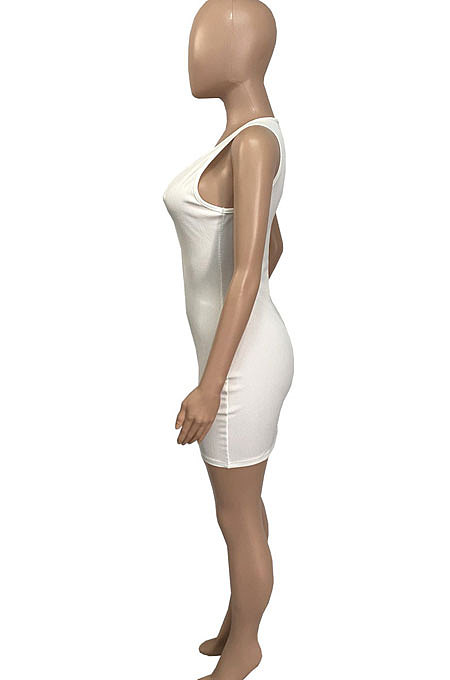 Condole Belt Vest Deep V Neck Cultivate One's Morality Sexy Mini Dress Q862