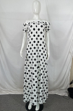 Euramerican Chiffon Point Boat Neck Beach Have Pocket Loose Dress QY5057