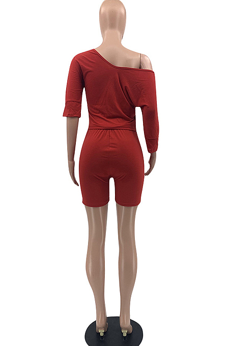 Euramerican Fashion Casual Pure Color Sports Sets OEP6257