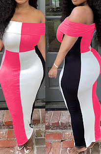 Euramerican Boat Neck Sexy Casual Tight Dress QY5060