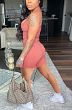 Casual Wrinkle High Waist I-Shaped Vest Shorts Sets HAA9085
