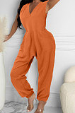 Women Loose Pocket Sleeveless Casual Jumpsuit AYW6005
