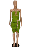 Euramerican Sexy Wrawsting Bind Hang A Neck Backless Dress MN8356