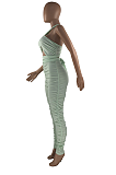 Sexy Pure Color Bandage Drawstring Bodycon Jumpsuits HAA9078