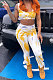 Yellow Sleeveless Casual Pants Sets AYW1003