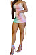 Tie Dye Condole Belt Mini Dress AYW5004