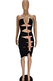 Euramerican Sexy Wrawsting Bind Hang A Neck Backless Dress MN8356