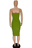 Euramerican Sexy Wrawsting Bind Hang A Neck Backless Dress MN8356