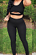 Sexy Pit Bar High Elastic Sleeveless Two-Piece ZDD31108