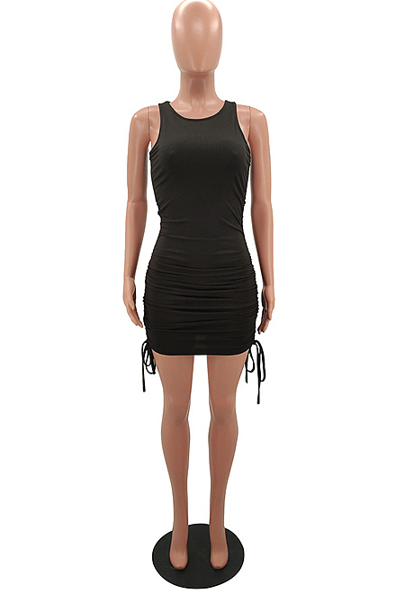 Euramerican Fashion Casual Drawsting Dress RZ1065 