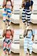 Women's drawstring Color-block pants