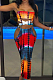 Summer Tie Dye Print Chest Wrap Long Dress Two-Piece YZL842 