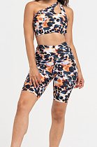 Euramerican Summer Print Sports Yoge Two-Piece ZDD31126