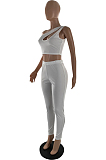Euramerican Pure Color One Shoulder Carry Buttocks Pants Two-Piece YZL848
