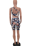 Euramerican Summer Print Sports Yoge Two-Piece ZDD31126