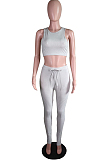 Summer Fashion Casual Sleeveless Vest Long Pants Two-Piece N9286 